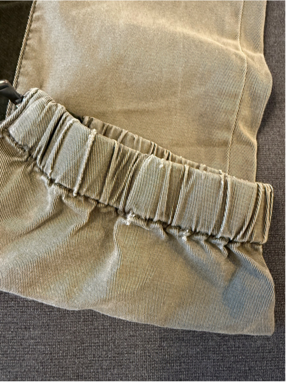 Dear John Olive Green Contrast Side Stripe Jogger Pants Utility Cargo Size 28 - Picture 8 of 14
